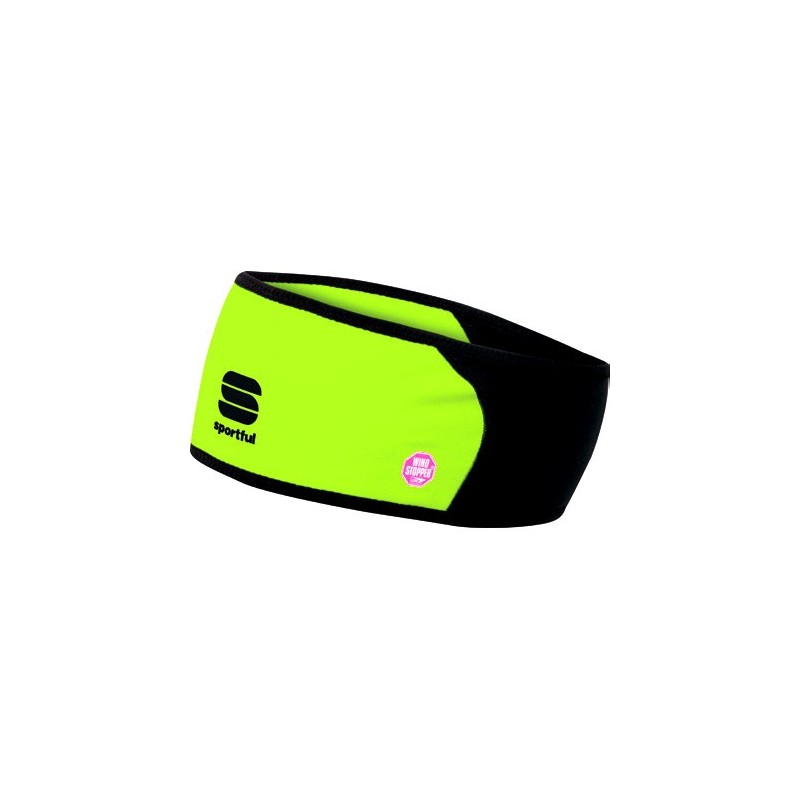 тёплая повязка Sportful Windstopper Headband жёлто-чёрная тёплая повязка Sportful Windstopper Headband жёлто-чёрная